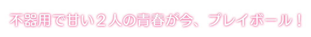 不器用で甘い２人の青春が今、プレイボール！