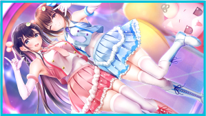 ステージでファンサービスをしてくれる夢羽とひまり